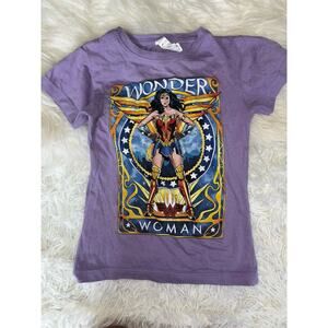 Live & Tell wonder woman girls sz. 4/6x purple logo design tee. Adorable, fun